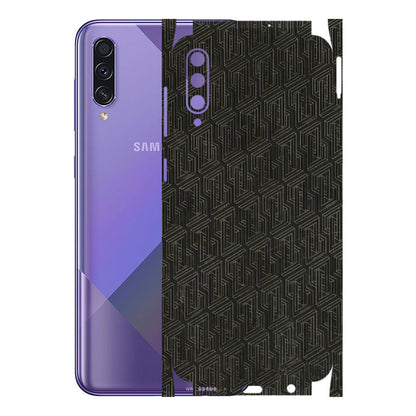 Samsung A/S Series Phone Skins (All Models) - Black Abstract Pattern - 3D Embossed Finish (L-117) Samsung Galaxy A50S