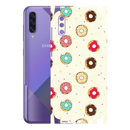 Samsung A/S Series Phone Skins (All Models) - Mini Donuts Doodle Art - 3D Embossed Finish (L-122) Samsung Galaxy A50S