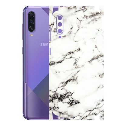 Samsung A/S Series Phone Skins (All Models) - Black and White Marble Texture - 3D Embossed Finish (L-124) Samsung Galaxy A50S
