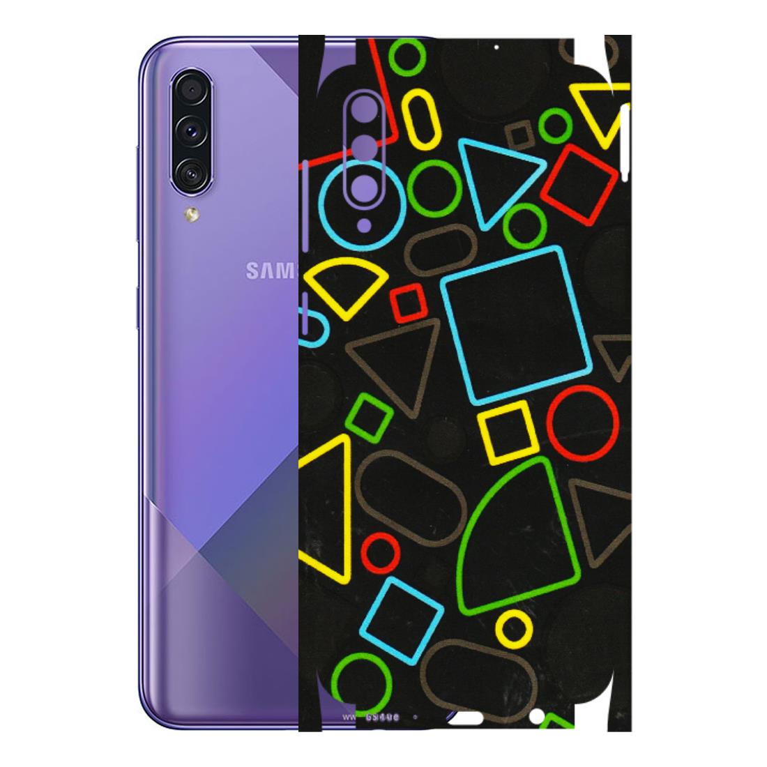 Samsung A/S Series Phone Skins (All Models) - Black Shapes - 3D Embossed Finish (L-131) Samsung Galaxy A50S