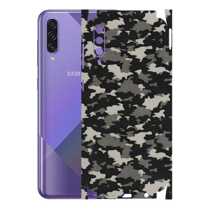 Samsung A/S Series Phone Skins (All Models) - Black/Grey Camoflaunge - 3D Embossed Finish (L-142) Samsung Galaxy A50S