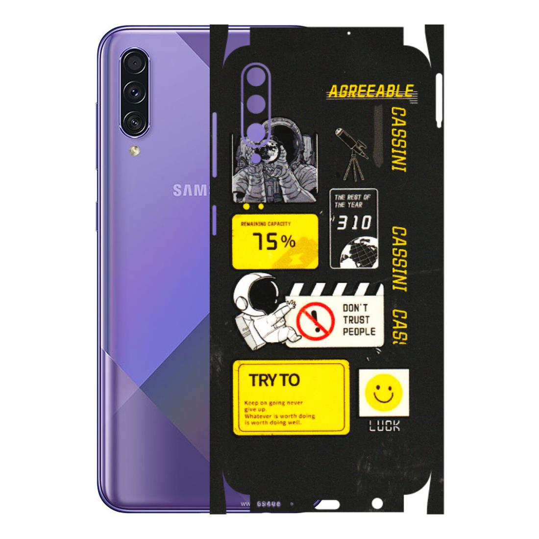 Samsung A/S Series Phone Skins (All Models) - Black Cassini - 3D Embossed Finish (L-161) Samsung Galaxy A50S