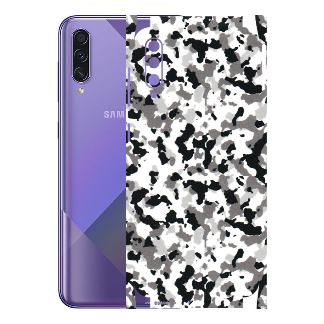 Samsung A/S Series Phone Skins (All Models) - White Black Camouflage - 3D Embossed Finish (L-18) Samsung Galaxy A50S