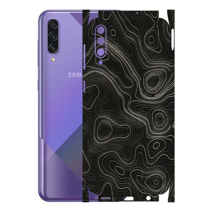 Samsung A/S Series Phone Skins (All Models) - Black Swirl - 3D Embossed Finish (L-196) Samsung Galaxy A50S