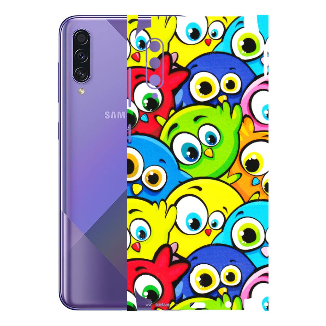 Samsung A/S Series Phone Skins (All Models) - Cute Fluffy Birds - 3D Embossed Finish (L-213) Samsung Galaxy A50S