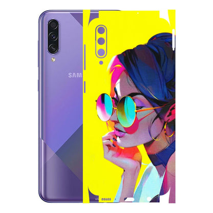 Samsung A/S Series Phone Skins (All Models) - Bold Stylish Girl - 3D Embossed Finish (L-222) Samsung Galaxy A50S
