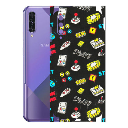 Samsung A/S Series Phone Skins (All Models) - Gaming Doodles - 3D Embossed Finish (L-224) Samsung Galaxy A50S