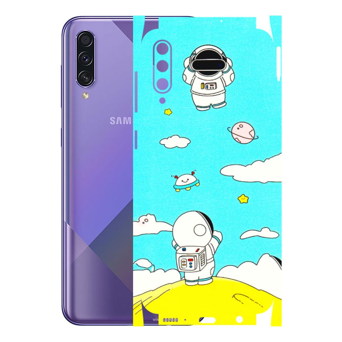 Samsung A/S Series Phone Skins (All Models) - Blue Skies Astro Float - 3D Embossed Finish (L-230) Samsung Galaxy A50S