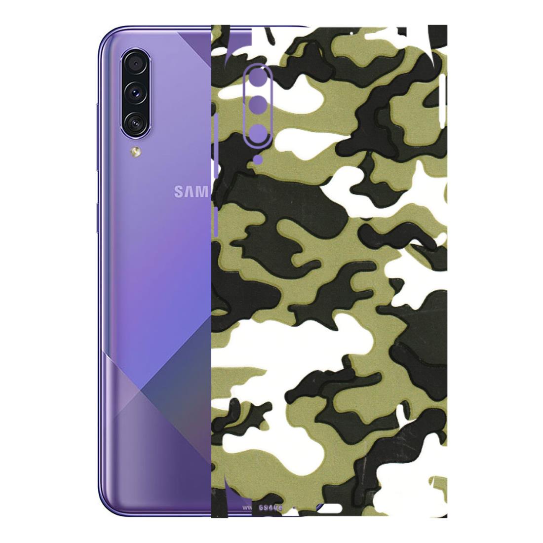 Samsung A/S Series Phone Skins (All Models) - Camouflages White And Green - 3D Embossed Finish (L-243) Samsung Galaxy A50S