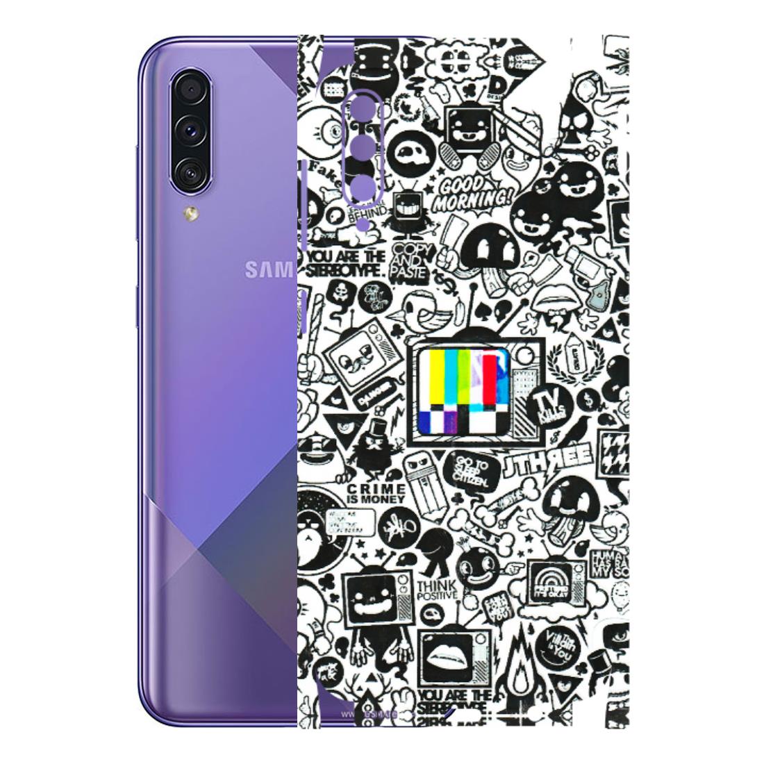 Samsung A/S Series Phone Skins (All Models) - Doodles Positive Art - 3D Embossed Finish (L-263) Samsung Galaxy A50S
