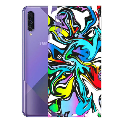 Samsung A/S Series Phone Skins (All Models) - Abstract Colour Paints - 3D Embossed Finish (L-271) Samsung Galaxy A50S