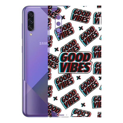 Samsung A/S Series Phone Skins (All Models) - Good Vibes - 3D Embossed Finish (L-282) Samsung Galaxy A50S