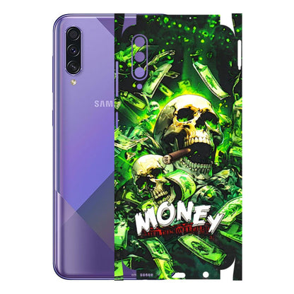Samsung A/S Series Phone Skins (All Models) - Skull Money - 3D Embossed Finish (L-303) Samsung Galaxy A50S