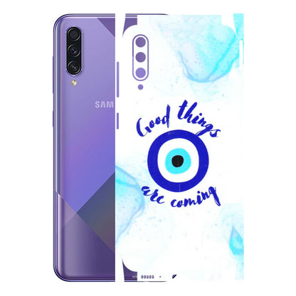 Samsung A/S Series Phone Skins (All Models) - Evil Eye Good Things Are Coming - 3D Embossed Finish (L-322) Samsung Galaxy A50S