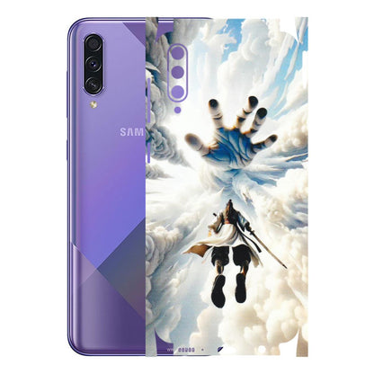 Samsung A/S Series Phone Skins (All Models) - Big Hand With Monkey King - 3D Embossed Finish (L-323) Samsung Galaxy A50S