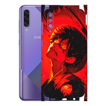 Samsung A/S Series Phone Skins (All Models) - D.Luffy Power Up One Piece Anime - 3D Embossed Finish (L-326) Samsung Galaxy A50S