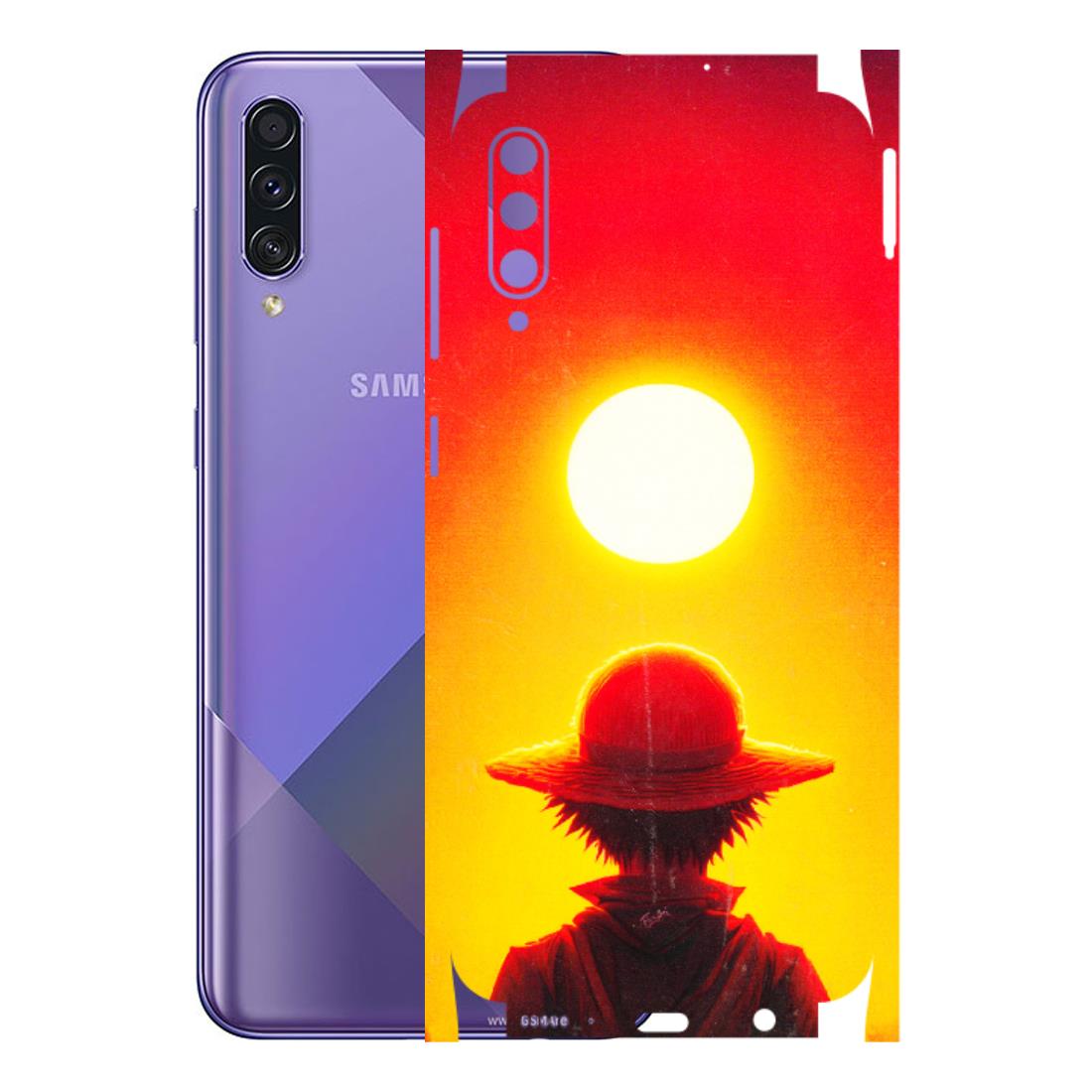 Samsung A/S Series Phone Skins (All Models) - Cool Sunset With Monkey D.Luffy Anime - 3D Embossed Finish (L-329) Samsung Galaxy A50S