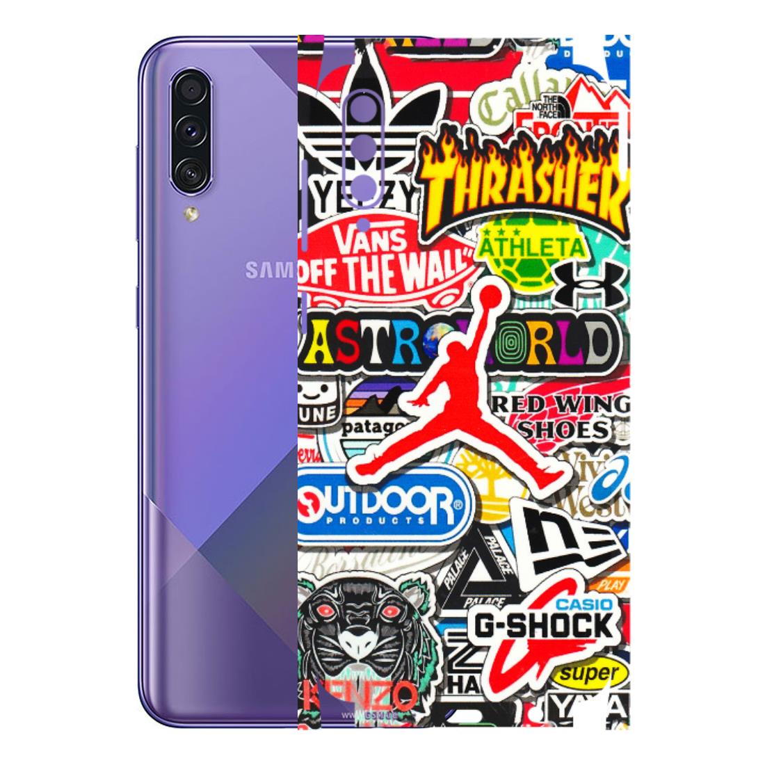 Samsung A/S Series Phone Skins (All Models) - Multi Brands Sticker Graffiti - 3D Embossed Finish (L-37) Samsung Galaxy A50S