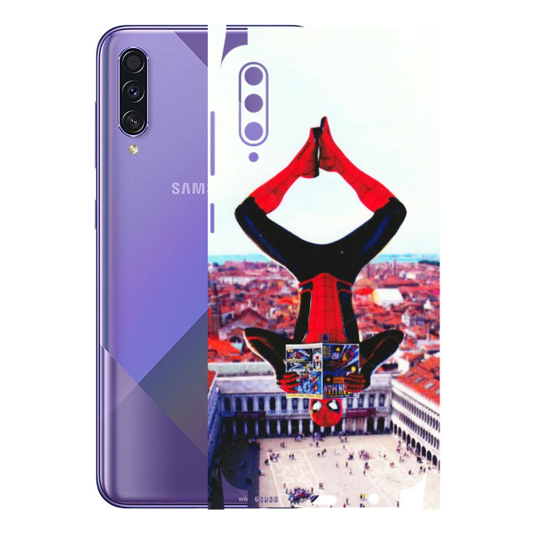 Samsung A/S Series Phone Skins (All Models) - Spiderman Hanging - 3D Embossed Finish (L-53) Samsung Galaxy A50S