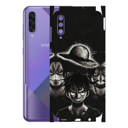 Samsung A/S Series Phone Skins (All Models) - Black Luffy Hat - 3D Embossed Finish (L-57) Samsung Galaxy A50S