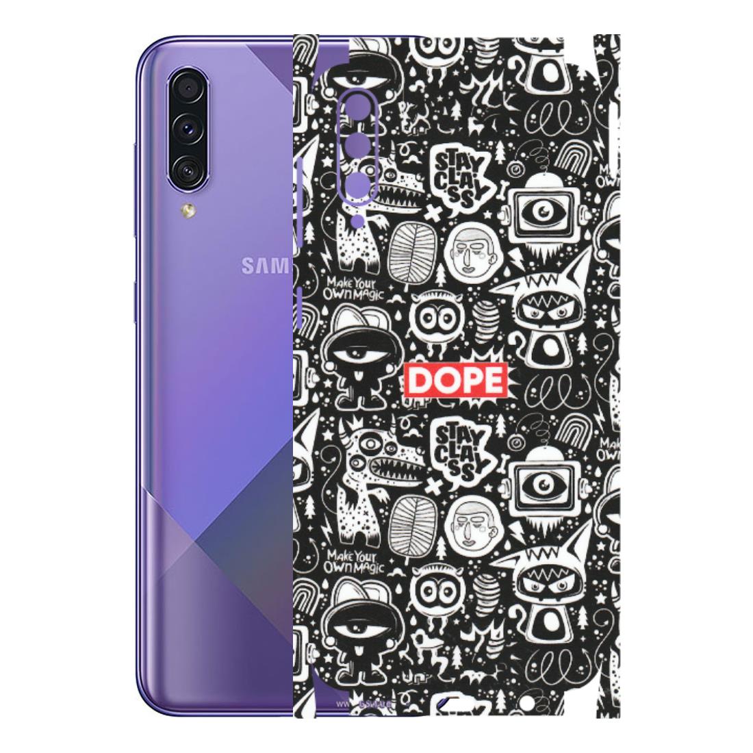 Samsung A/S Series Phone Skins (All Models) - Dope Stay Classy Black Doodles - Matte Finish (M-126) Samsung Galaxy A50S