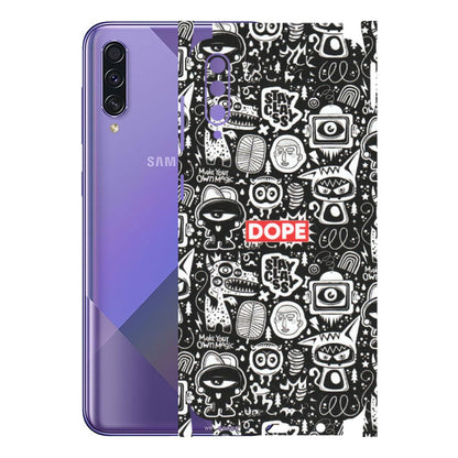 Samsung A/S Series Phone Skins (All Models) - Dope Stay Classy Black Doodles - Matte Finish (M-126) Samsung Galaxy A50S