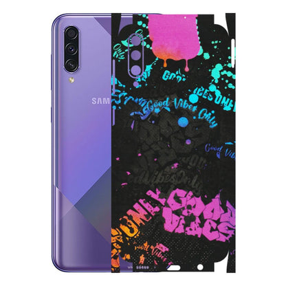 Samsung A/S Series Phone Skins (All Models) - Majestic Black Vibes - Matte Finish (M-62) Samsung Galaxy A50S