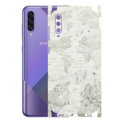 Samsung A/S Series Phone Skins (All Models) - World Travel Map - Transparent Finish (T-04) Samsung Galaxy A50S