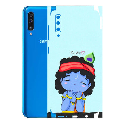 Samsung A/S Series Phone Skins (All Models) - Radhe Radhe Cute Toon - 3D Embossed Finish (L-05) Samsung Galaxy A50