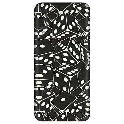 Samsung A/S Series Phone Skins (All Models) - Big Black Dices - 3D Embossed Finish (L-106) Samsung Galaxy A50