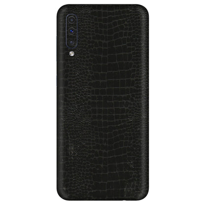 Samsung A/S Series Phone Skins (All Models) - Snake Leather Black - 3D Embossed Finish (L-107) Samsung Galaxy A50
