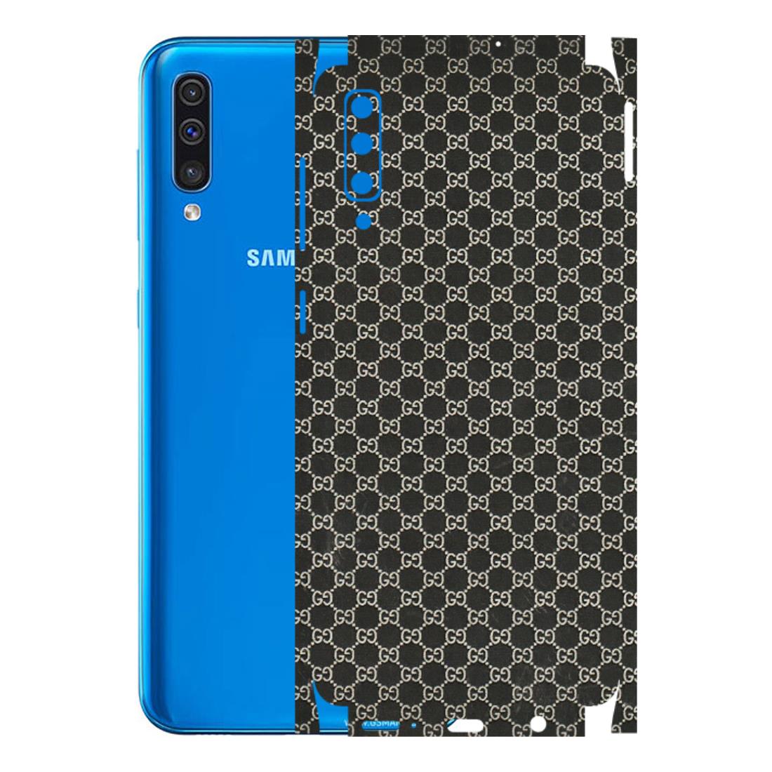 Samsung A/S Series Phone Skins (All Models) - Black G Print - 3D Embossed Finish (L-109) Samsung Galaxy A50