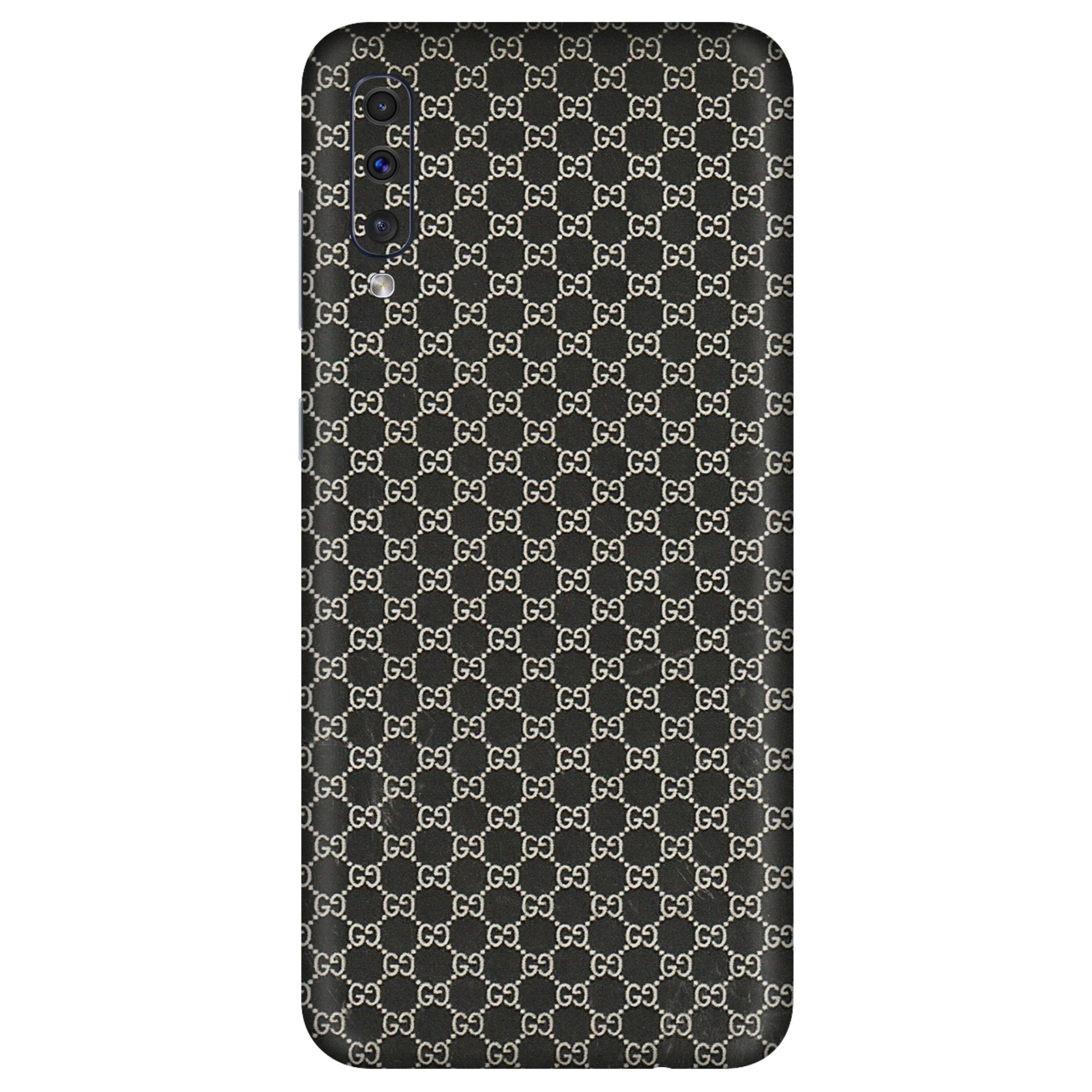 Samsung A/S Series Phone Skins (All Models) - Black G Print - 3D Embossed Finish (L-109) Samsung Galaxy A50
