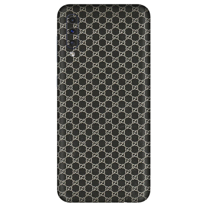 Samsung A/S Series Phone Skins (All Models) - Black G Print - 3D Embossed Finish (L-109) Samsung Galaxy A50
