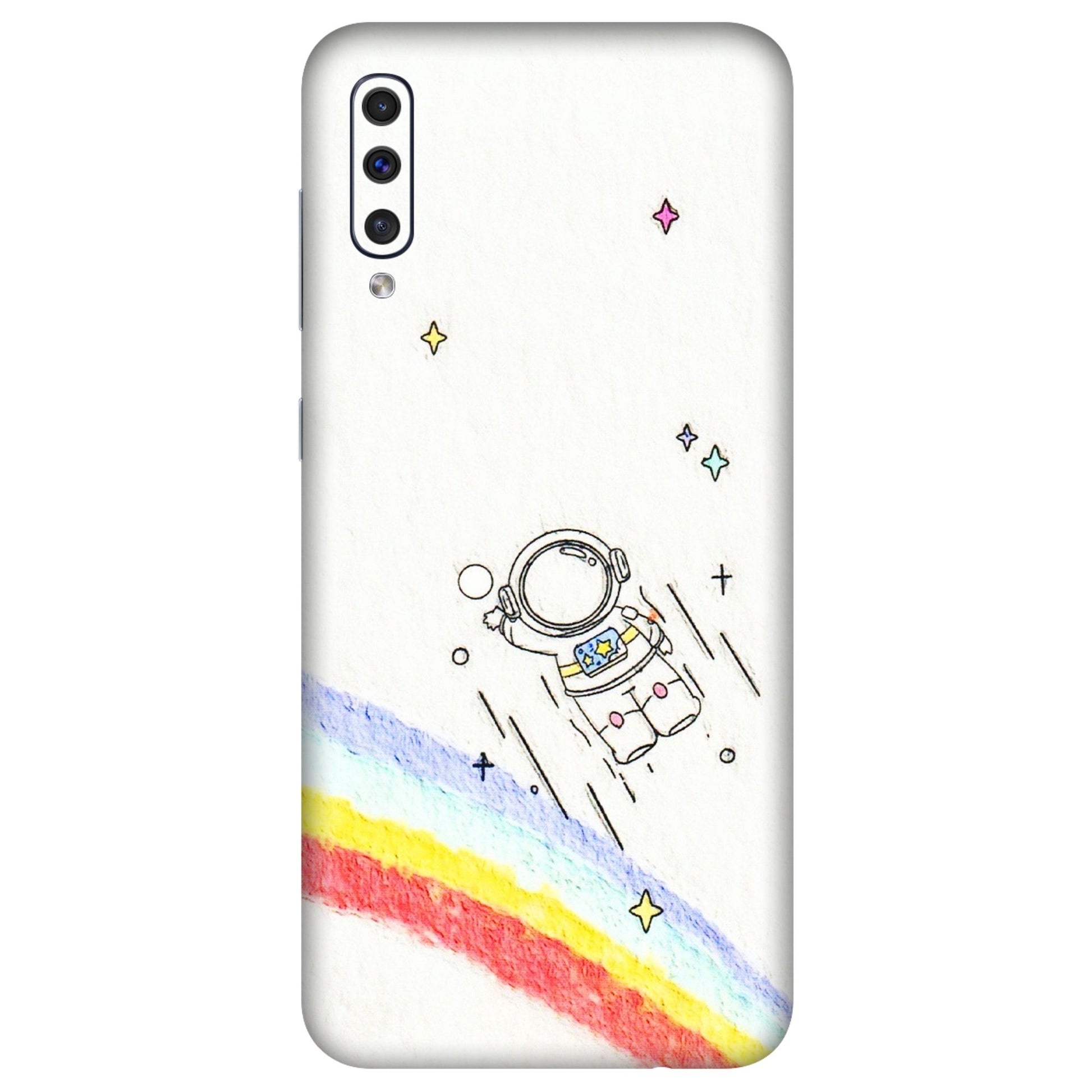 Samsung A/S Series Phone Skins (All Models) - Milkyway Astronaut - 3D Embossed Finish (L-110) Samsung Galaxy A50