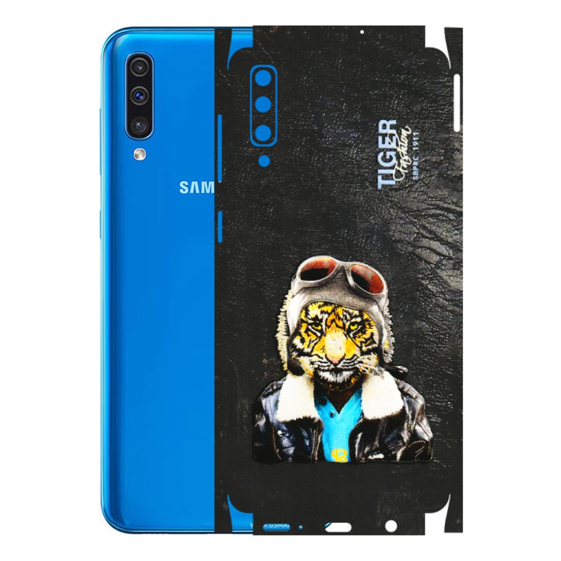 Samsung A/S Series Phone Skins (All Models) - Rider Tiger - 3D Embossed Finish (L-113) Samsung Galaxy A50