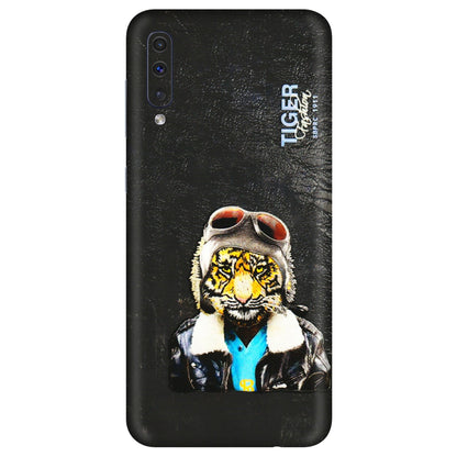Samsung A/S Series Phone Skins (All Models) - Rider Tiger - 3D Embossed Finish (L-113) Samsung Galaxy A50