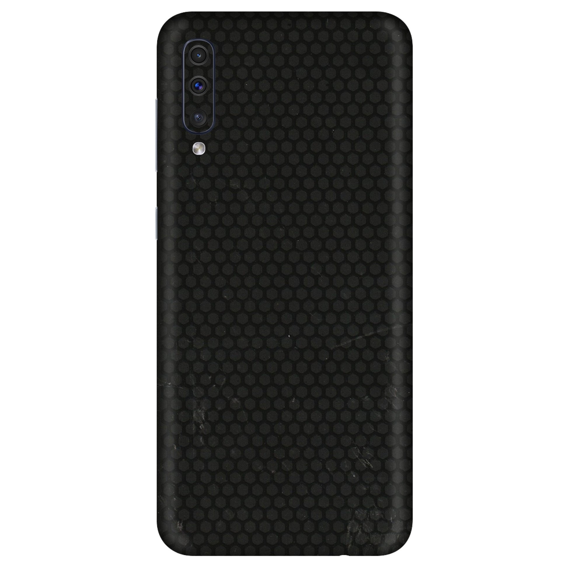 Samsung A/S Series Phone Skins (All Models) - Black honeycomb - 3D Embossed Finish (L-114) Samsung Galaxy A50