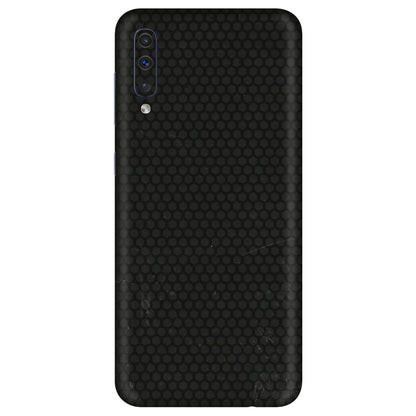 Samsung A/S Series Phone Skins (All Models) - Black honeycomb - 3D Embossed Finish (L-114) Samsung Galaxy A50