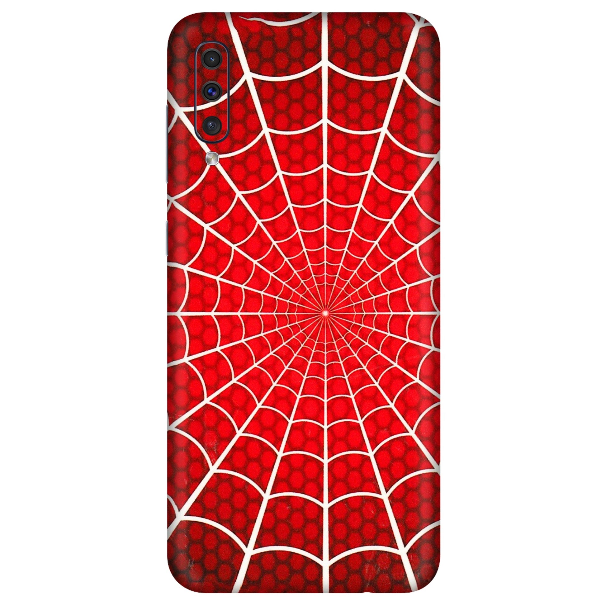 Samsung A/S Series Phone Skins (All Models) - Classic Spidey Web - 3D Embossed Finish (L-115) Samsung Galaxy A50