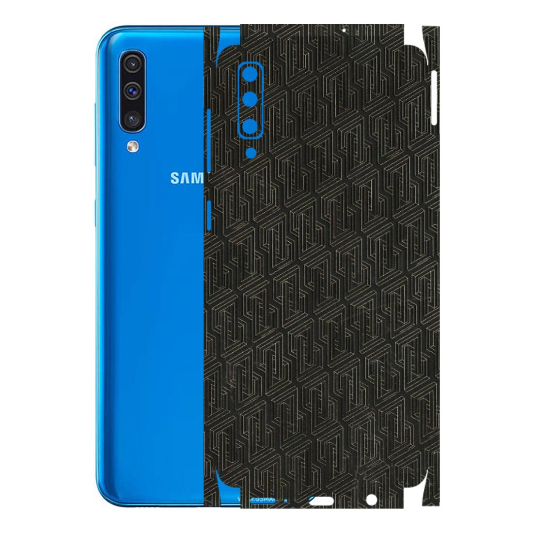 Samsung A/S Series Phone Skins (All Models) - Black Abstract Pattern - 3D Embossed Finish (L-117) Samsung Galaxy A50