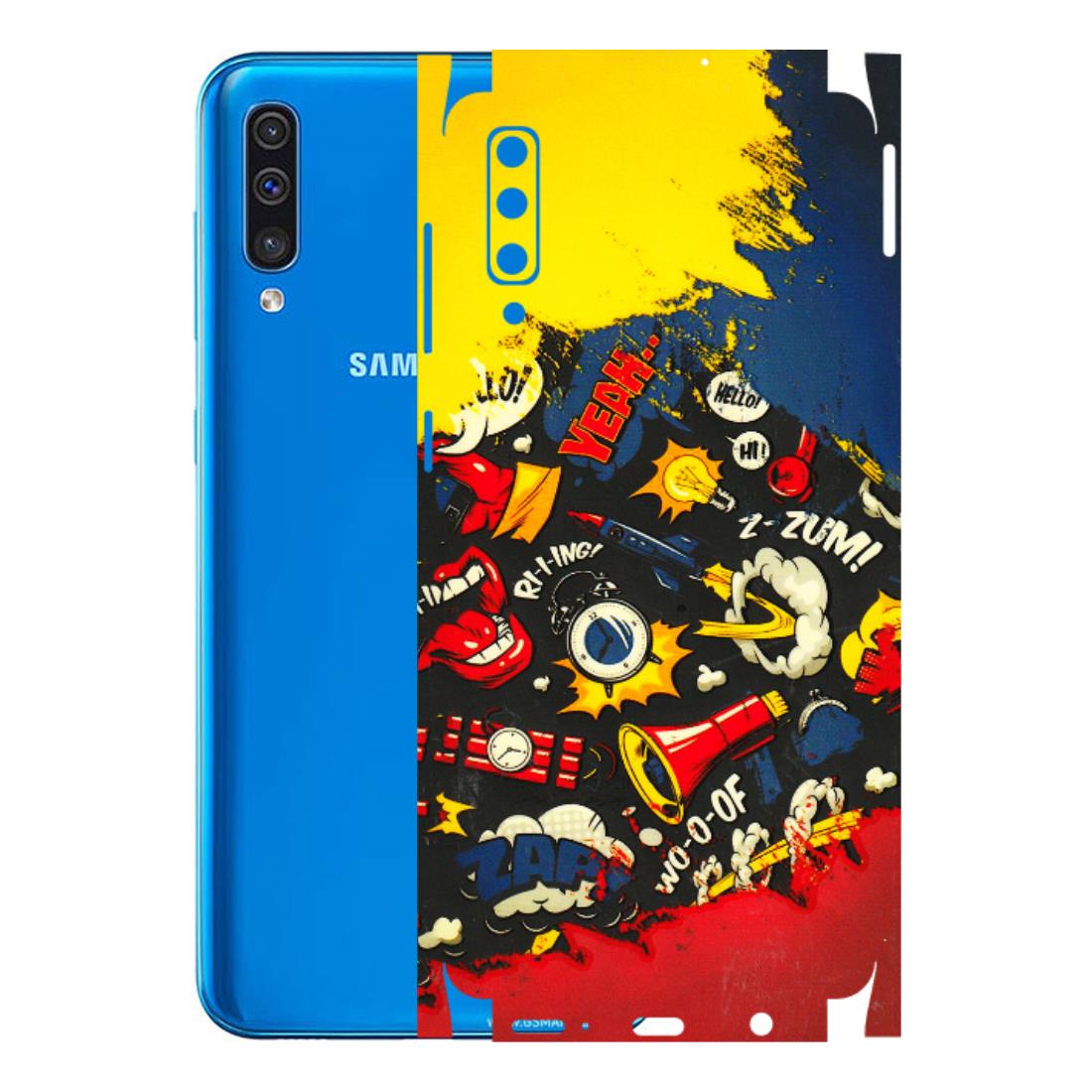 Samsung A/S Series Phone Skins (All Models) - Pacific Doodle Art - 3D Embossed Finish (L-120) Samsung Galaxy A50