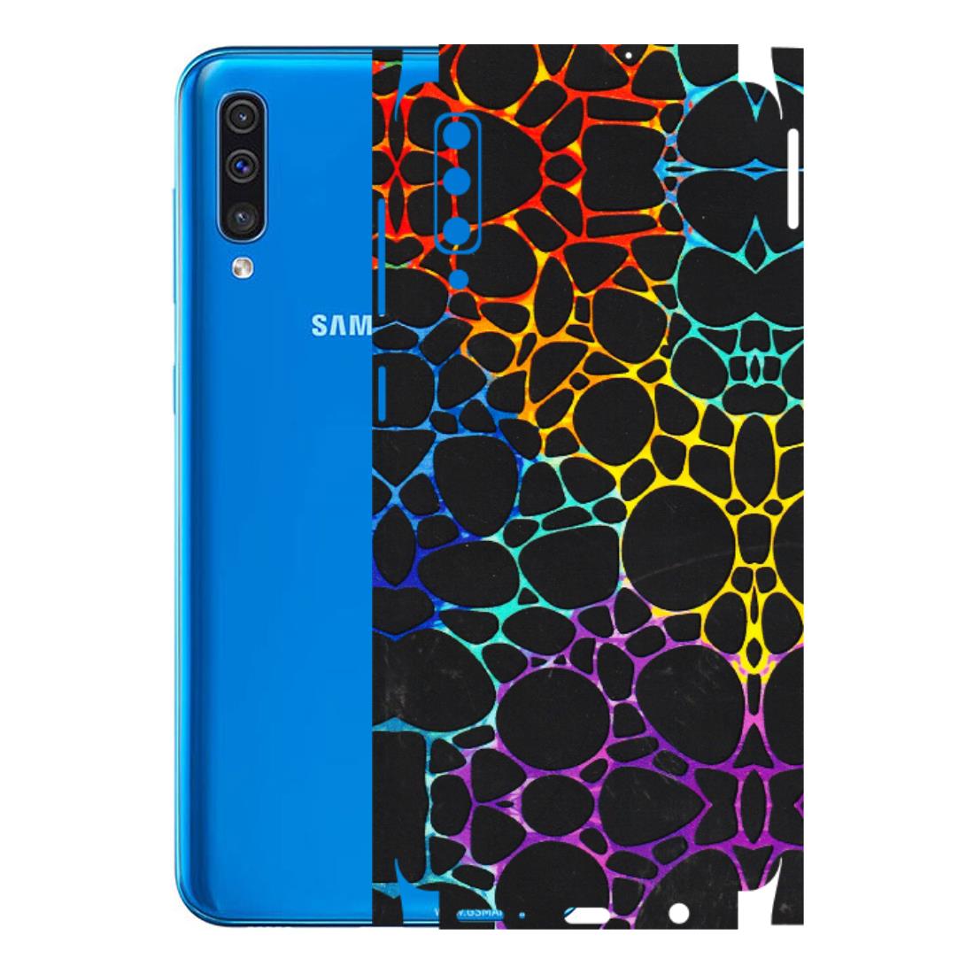 Samsung A/S Series Phone Skins (All Models) - Abstract Art MultiColour - 3D Embossed Finish (L-133) Samsung Galaxy A50