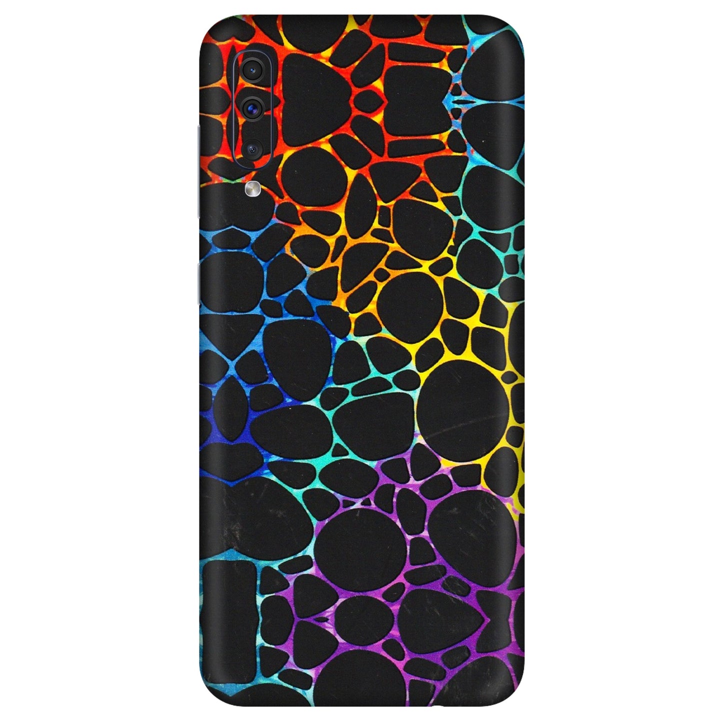 Samsung A/S Series Phone Skins (All Models) - Abstract Art MultiColour - 3D Embossed Finish (L-133) Samsung Galaxy A50