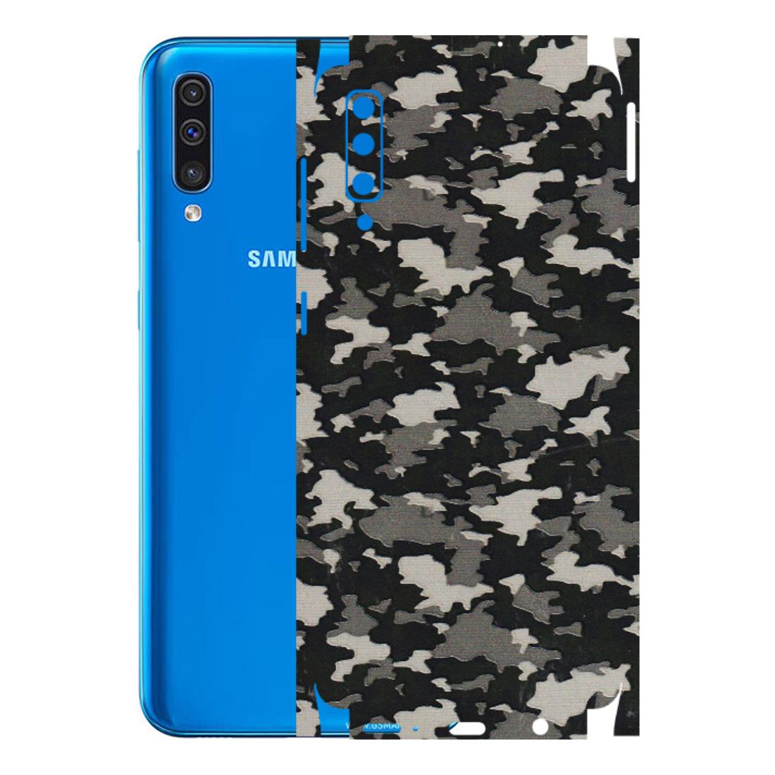 Samsung A/S Series Phone Skins (All Models) - Black/Grey Camoflaunge - 3D Embossed Finish (L-142) Samsung Galaxy A50