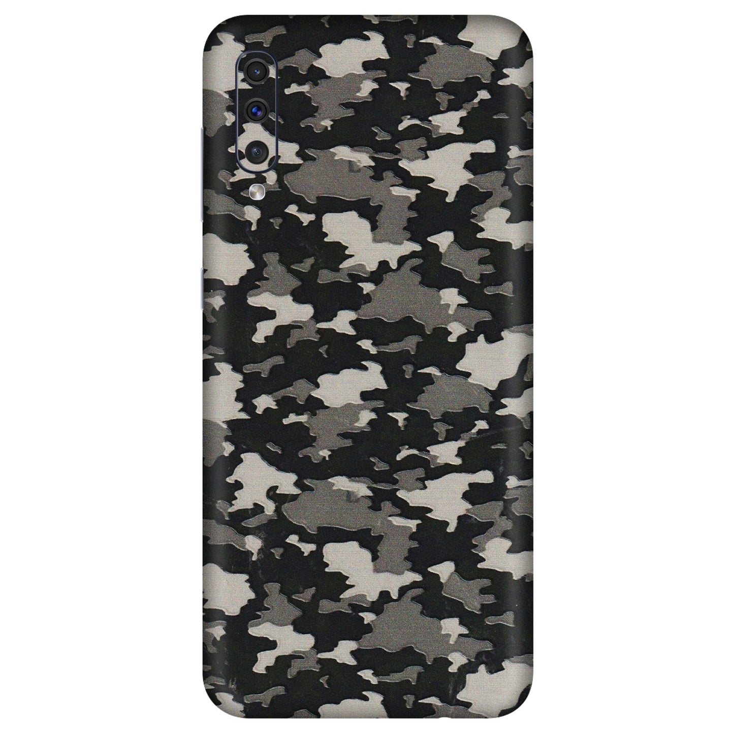 Samsung A/S Series Phone Skins (All Models) - Black/Grey Camoflaunge - 3D Embossed Finish (L-142) Samsung Galaxy A50