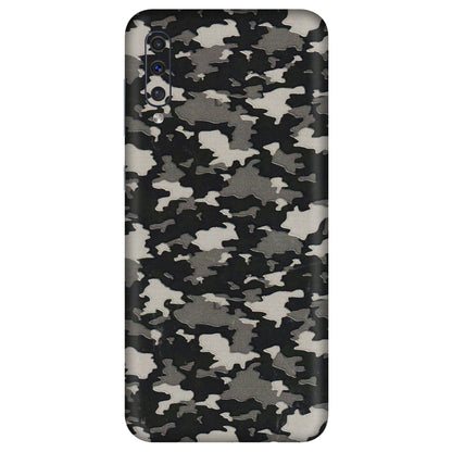 Samsung A/S Series Phone Skins (All Models) - Black/Grey Camoflaunge - 3D Embossed Finish (L-142) Samsung Galaxy A50