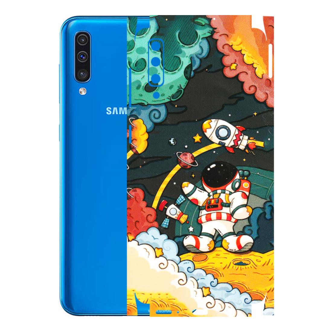 Samsung A/S Series Phone Skins (All Models) - Astronauts & Spaceship - 3D Embossed Finish (L-145) Samsung Galaxy A50
