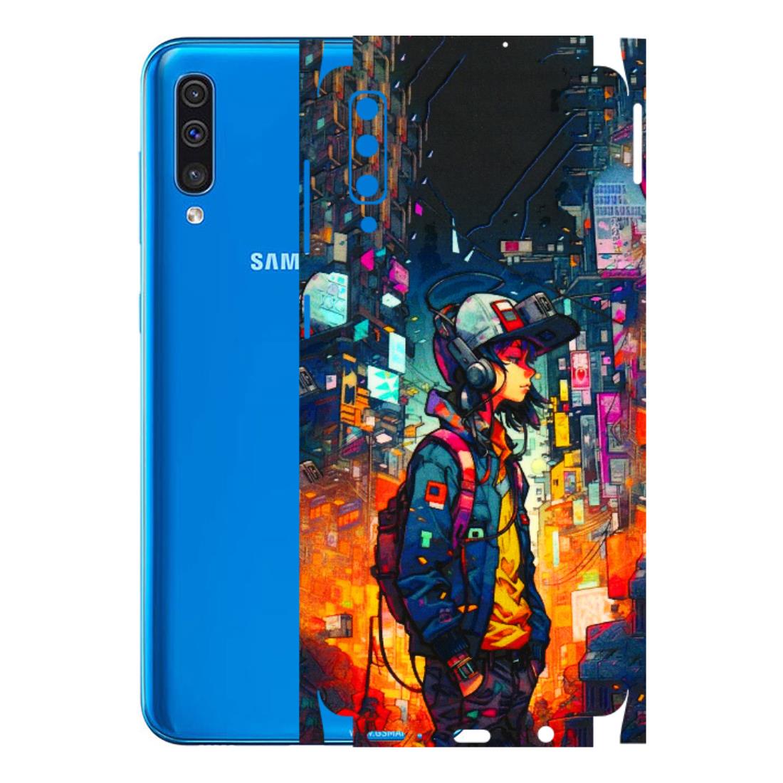 Samsung A/S Series Phone Skins (All Models) - Street Anime Guy - 3D Embossed Finish (L-158) Samsung Galaxy A50