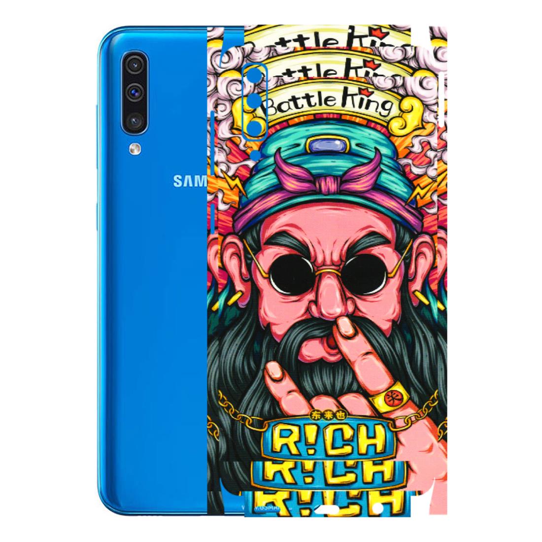 Samsung A/S Series Phone Skins (All Models) - Battle King Dude Face - 3D Embossed Finish (L-178) Samsung Galaxy A50